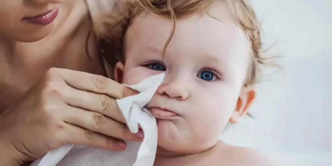 Organic cotton baby wipes and personalised nappy bag from Govinto UK