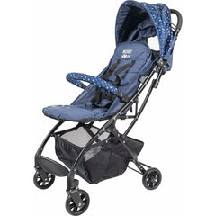 Mickey Mouse CZ10395 Blue Foldable Pushchair, a lightweight stroller for kids 6-36 months with canopy, brakes, and anti-breeze system