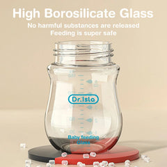 Anti-Flatulence Glass Baby Bottle for Newborns at Govinto UK