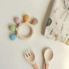 Erduo Silicone Baby Teether, 0-12 Months