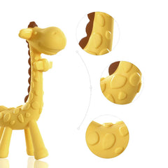 Dr.isla Giraffe Silicone Teether UK - BPA-Free Baby Teething Toy