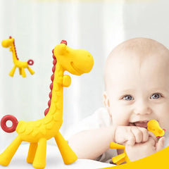 Dr.isla Giraffe Silicone Teether UK - BPA-Free Baby Teething Toy